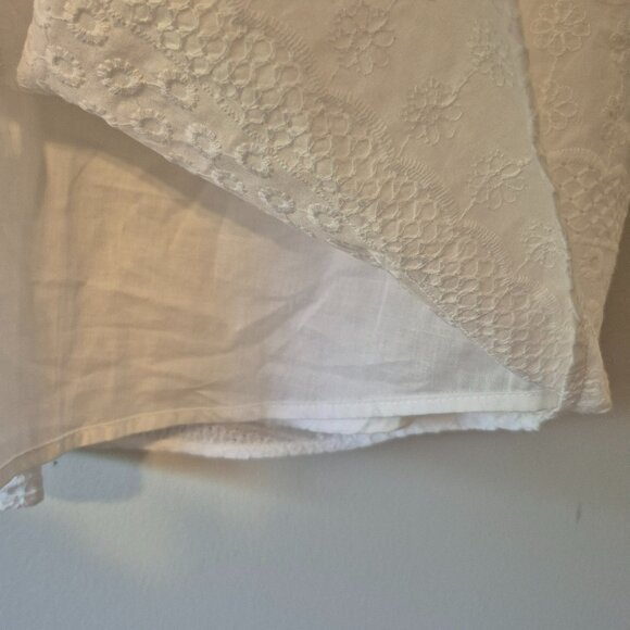 NWOT Loft White Eyelet Sleeveless Top Size XXL - Picture 7 of 11